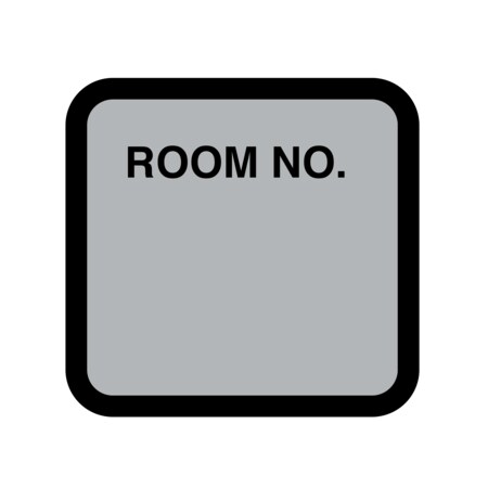Nevs Printed Chart Labels - Room No 1-7/16" x 1-1/2" Silver w/Black NRBP-S-SILVER